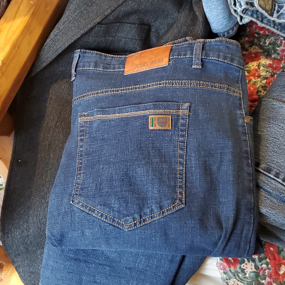 3xL Men's Dark Blue Slim Fit Jeans Strech
